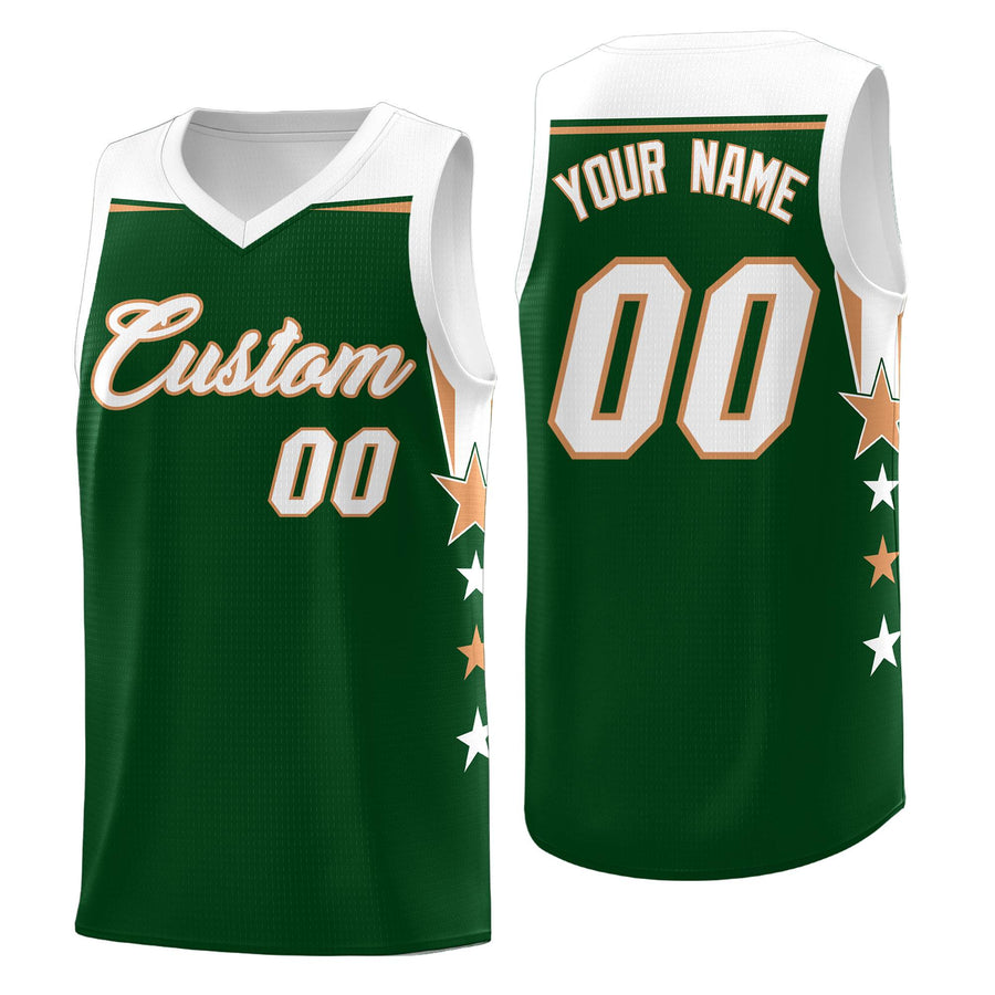 Custom Pink White Two Tone Side Star Color Block Lightweight Uniform Basketball Jersey | BuyFootballJersey