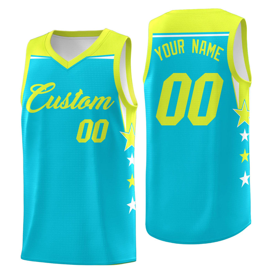 Custom Royal Red Two Tone Side Star Color Block Wrinkle-Resistant Uniform Basketball Jersey | BuyFootballJersey