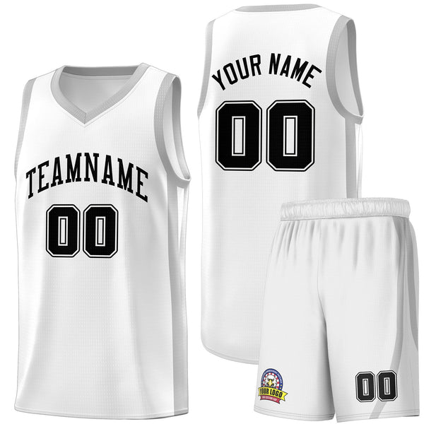 Custom White Silver Classic Sets Sports Uniform Basketball Jersey – | BuyFootballJersey