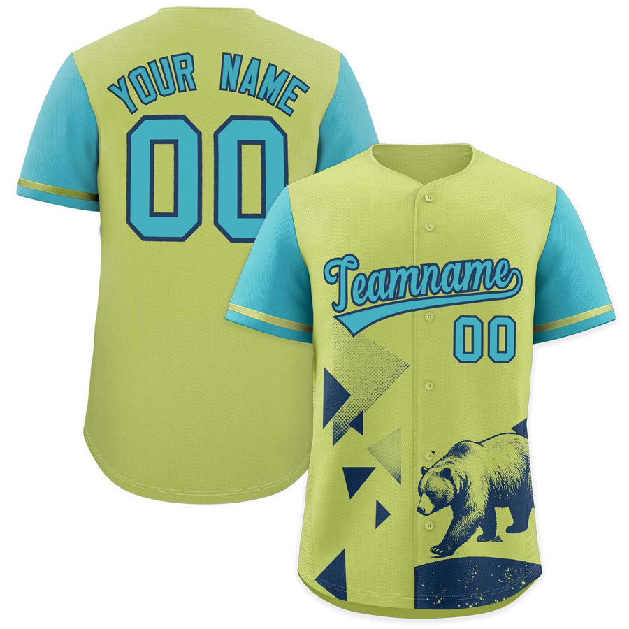 Custom Sky Blue Champagne Raptor Series Raglan Sleeves Drapable Baseball Jersey | BuyFootballJersey