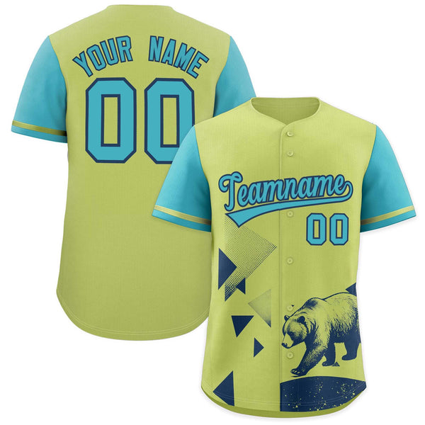 Custom Sky Blue Champagne Raptor Series Raglan Sleeves Drapable Baseball Jersey | BuyFootballJersey