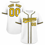 Custom White Classic Style Baseball Jersey | BuyFootballJersey