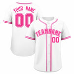 Custom White Classic Style Baseball Jersey | BuyFootballJersey