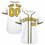 Custom White Classic Style Baseball Jersey | BuyFootballJersey