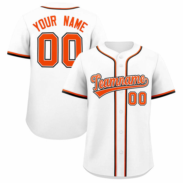 Custom White Classic Style Baseball Jersey | BuyFootballJersey