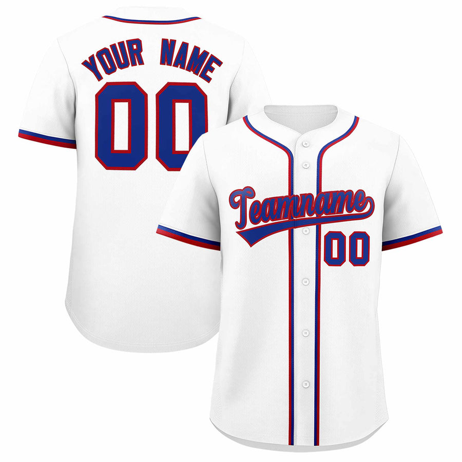 Custom White Classic Style Baseball Jersey | BuyFootballJersey