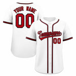 Custom White Classic Style Baseball Jersey | BuyFootballJersey