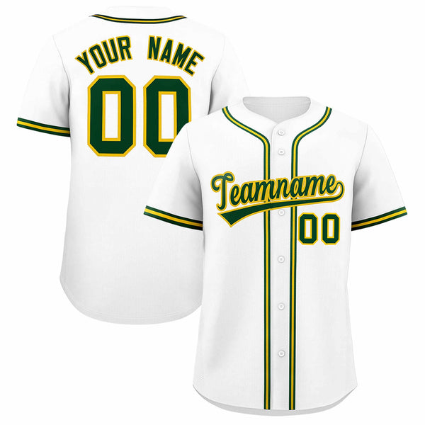 Custom White Classic Style Baseball Jersey | BuyFootballJersey