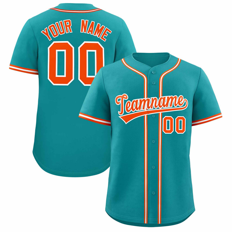 Custom Aqua Classic Style Baseball Jersey | BuyFootballJersey