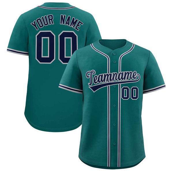 Custom Aqua Classic Style Baseball Jersey | BuyFootballJersey