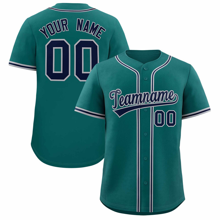 Custom Aqua Classic Style Baseball Jersey | BuyFootballJersey