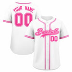 Custom White Classic Style Baseball Jersey | BuyFootballJersey