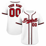 Custom White Classic Style Baseball Jersey | BuyFootballJersey