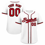 Custom White Classic Style Baseball Jersey | BuyFootballJersey