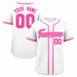 Custom White Classic Style Baseball Jersey | BuyFootballJersey