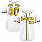 Custom White Classic Style Baseball Jersey | BuyFootballJersey