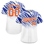 Custom Royal White Tiger Stripe Gradient Animal Print Personalized Team Shirt Baseball Jersey | BuyFootballJersey