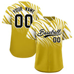 Custom White Old Gold Tiger Stripe Gradient Animal Print Personalized Team Shirt Baseball Jersey | BuyFootballJersey