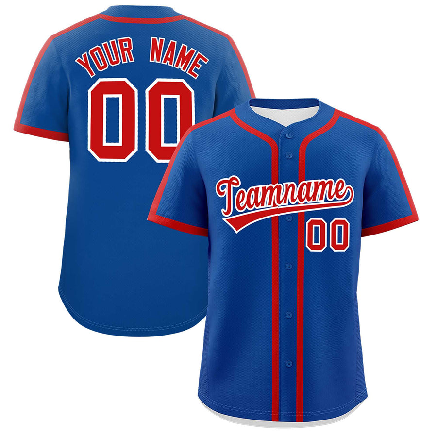 Custom Royal Red Personalized Classic Baseball Jersey | BuyFootballJersey