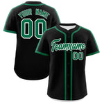 Custom Black Kelly Green Personalized Classic Baseball Jersey | BuyFootballJersey