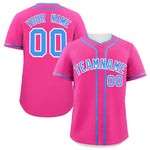 Custom Pink Powder Blue Personalized Classic Baseball Jersey | BuyFootballJersey