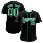 Custom Black Kelly Green Personalized Classic Baseball Jersey | BuyFootballJersey