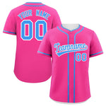 Custom Pink Powder Blue Personalized Classic Baseball Jersey | BuyFootballJersey