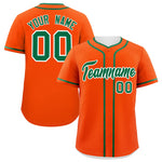 Custom Orange Kelly Green Personalized Classic Baseball Jersey | BuyFootballJersey