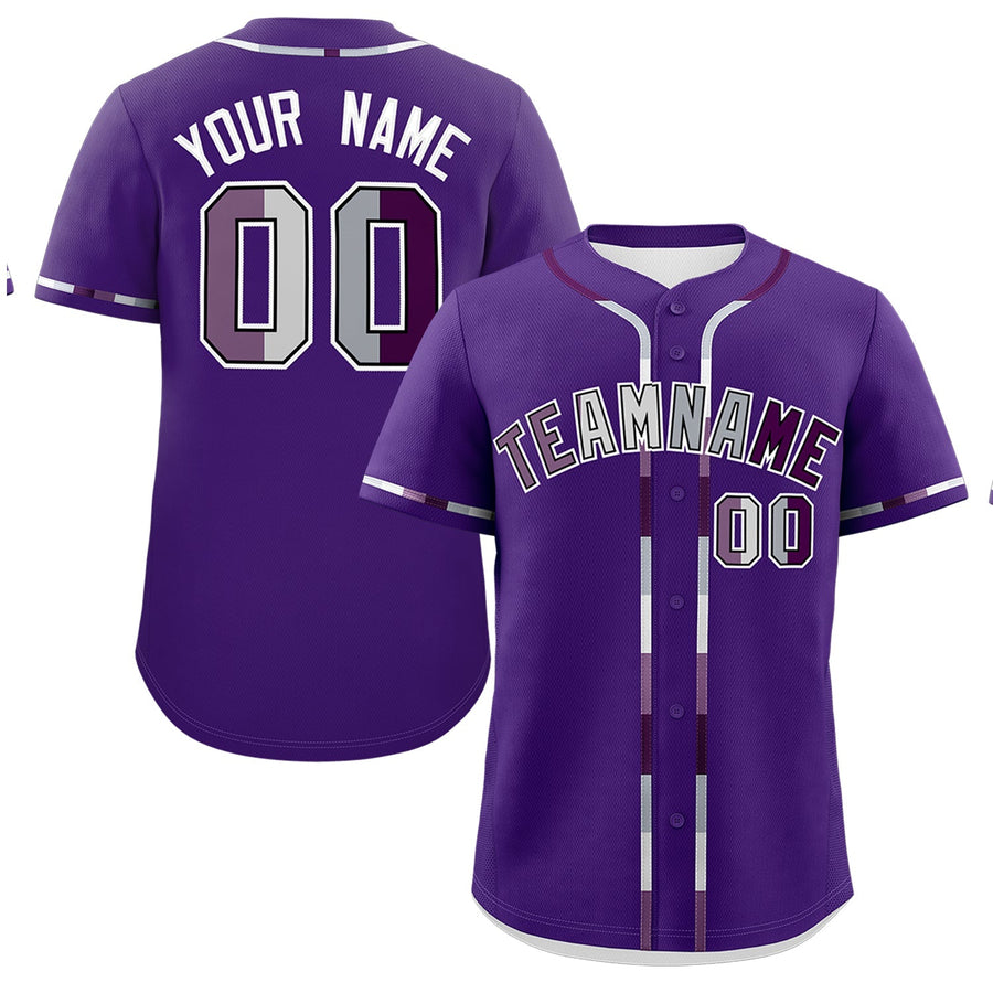 Custom Purple Genderless For Pride Month Classic Style Baseball Jersey | BuyFootballJersey