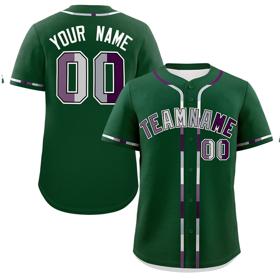 Custom Green White Genderless For Pride Month Classic Style Baseball Jersey | BuyFootballJersey