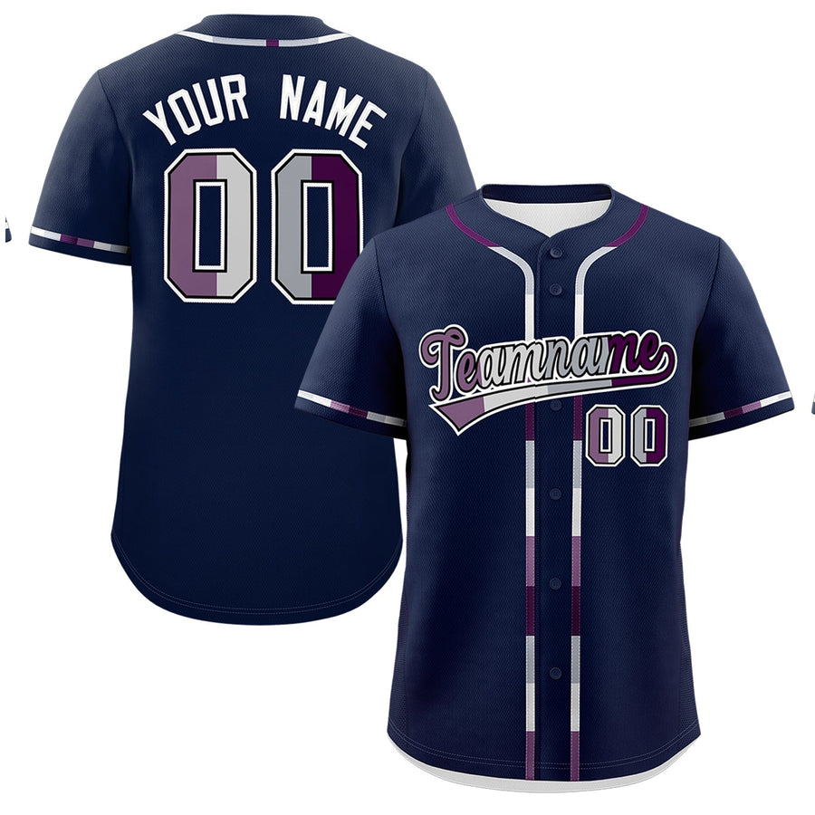 Custom Navy Genderless For Pride Month Classic Style Baseball Jersey | BuyFootballJersey