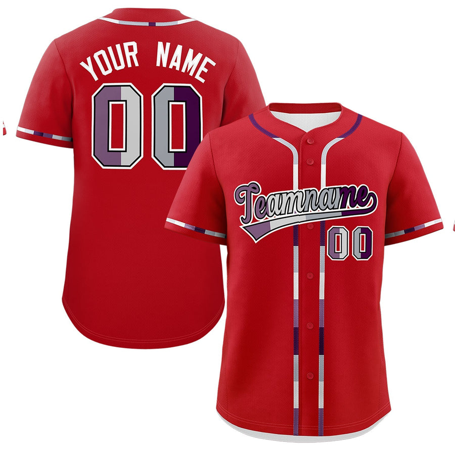 Custom Red Genderless For Pride Month Classic Style Baseball Jersey | BuyFootballJersey