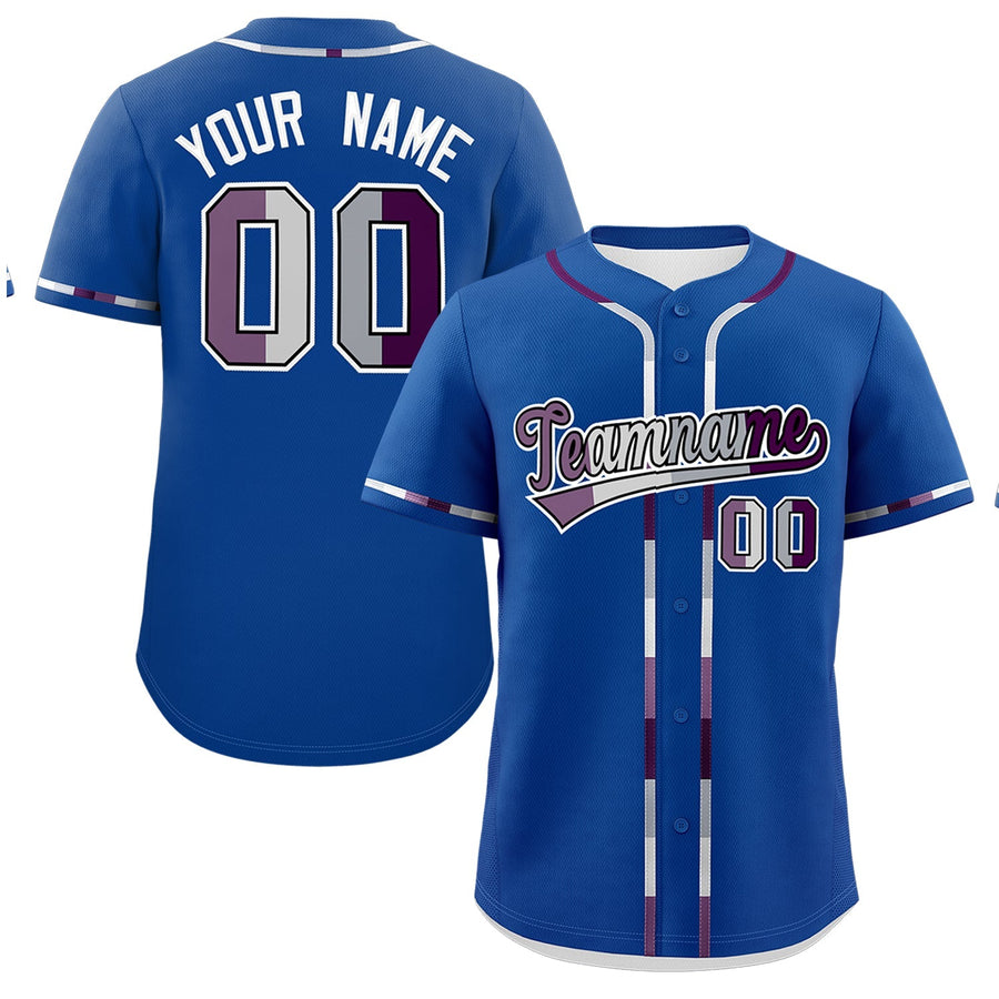 Custom Royal Blue Genderless For Pride Month Classic Style Baseball Jersey | BuyFootballJersey