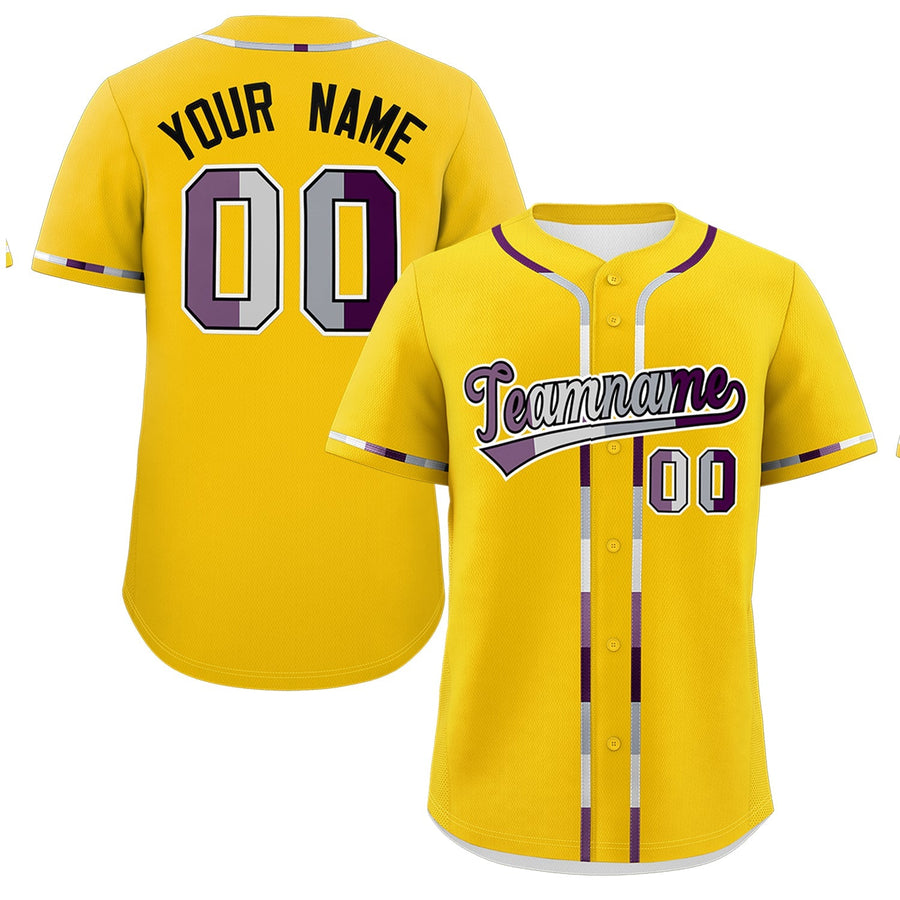 Custom Gold Genderless For Pride Month Classic Style Baseball Jersey | BuyFootballJersey
