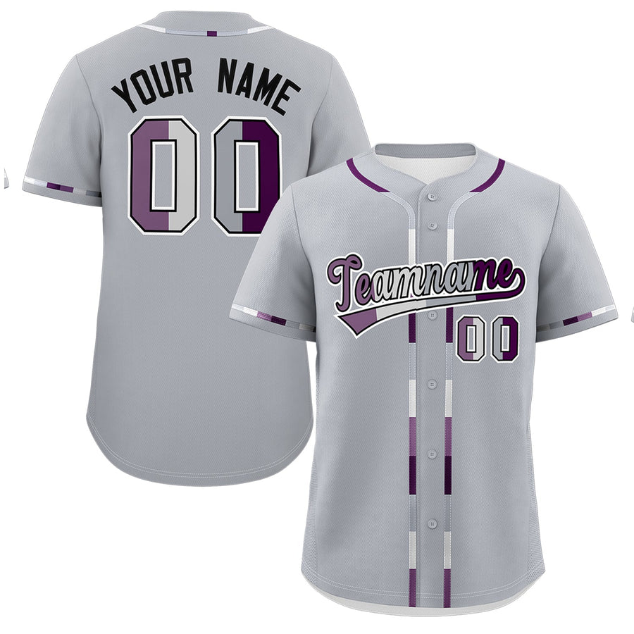Custom Gray Genderless For Pride Month Classic Style Baseball Jersey | BuyFootballJersey