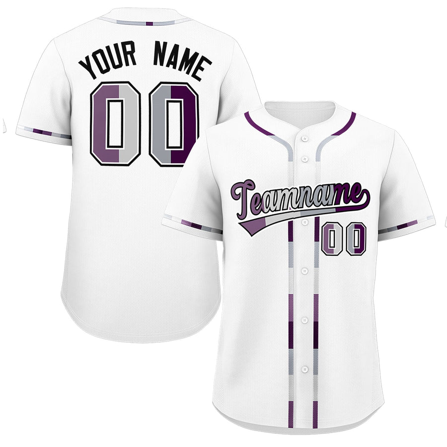 Custom White Genderless For Pride Month Classic Style Baseball Jersey | BuyFootballJersey
