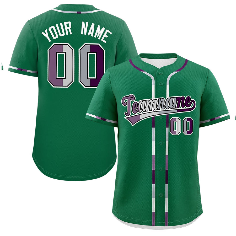 Custom Kelly Green Genderless For Pride Month Classic Style Baseball Jersey | BuyFootballJersey
