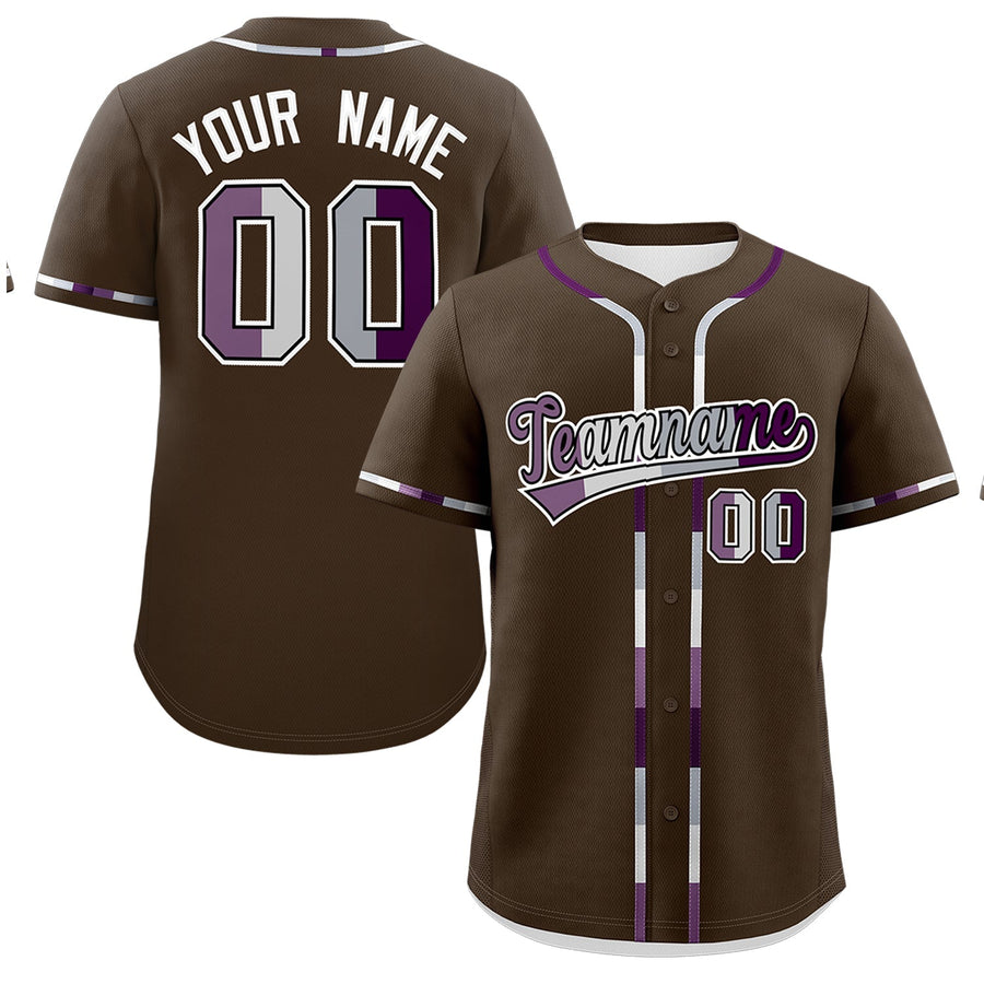 Custom Brown Genderless For Pride Month Classic Style Baseball Jersey | BuyFootballJersey