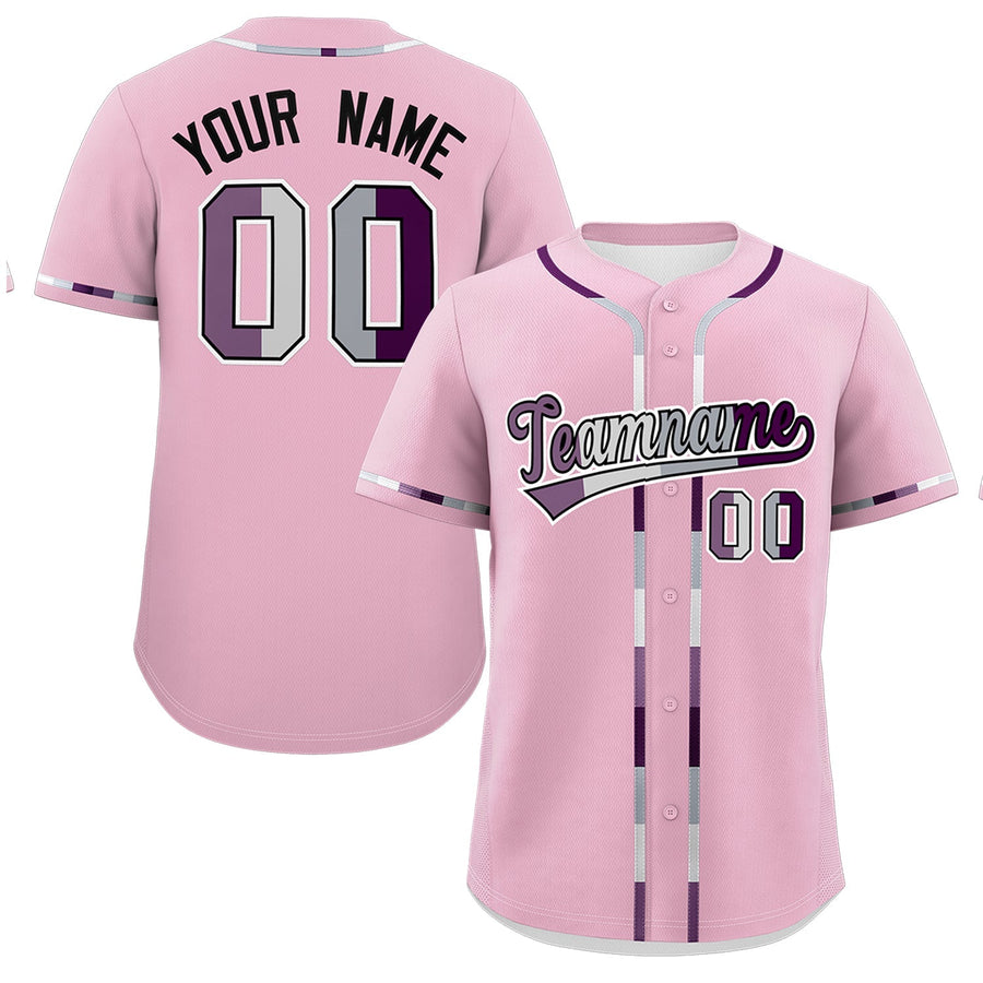 Custom Light Pink Genderless For Pride Month Classic Style Baseball Jersey | BuyFootballJersey