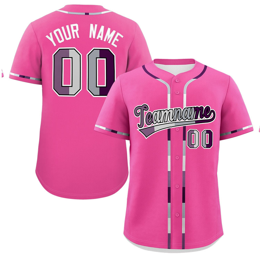 Custom Pink Genderless For Pride Month Classic Style Baseball Jersey | BuyFootballJersey