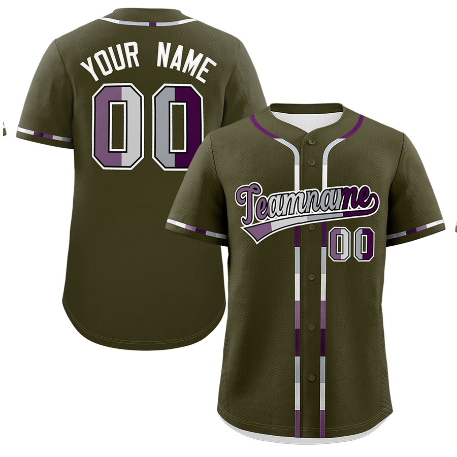 Custom Olive Genderless For Pride Month Classic Style Baseball Jersey | BuyFootballJersey