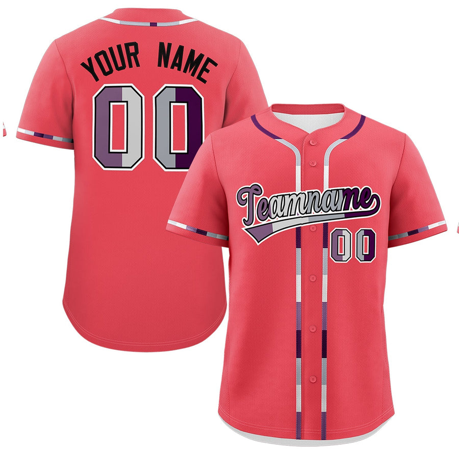 Custom Light Red Genderless For Pride Month Classic Style Baseball Jersey | BuyFootballJersey