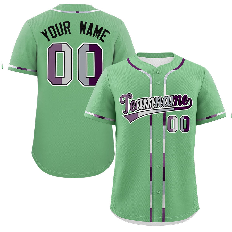 Custom Green Genderless For Pride Month Classic Style Baseball Jersey | BuyFootballJersey