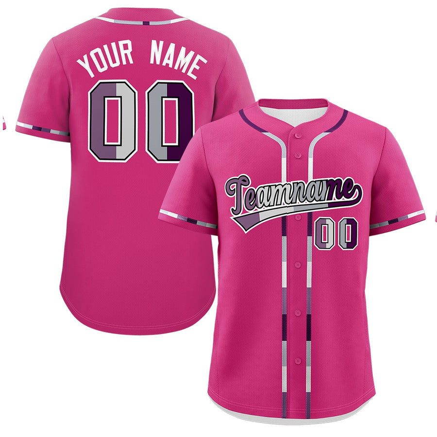 Custom Rose Red Genderless For Pride Month Classic Style Baseball Jersey | BuyFootballJersey