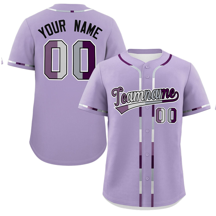 Custom Light Purple Genderless For Pride Month Classic Style Baseball Jersey | BuyFootballJersey