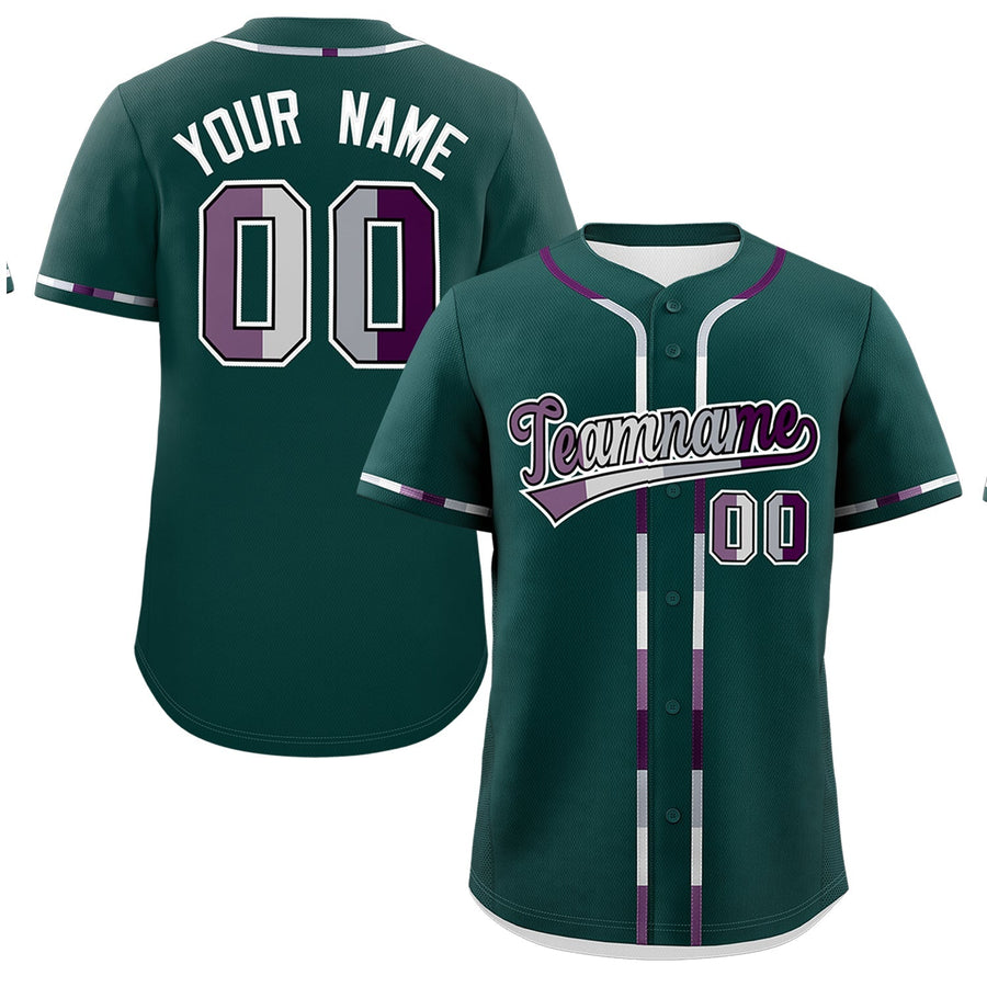Custom Midnight Green Genderless For Pride Month Classic Style Baseball Jersey | BuyFootballJersey