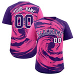 Custom Pink Purple Swirl Graffiti Pattern Baseball Jersey | BuyFootballJersey