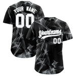 Custom Black Fumes Graffiti Pattern Baseball Jersey | BuyFootballJersey