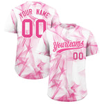 Custom White Fumes Graffiti Pattern Baseball Jersey | BuyFootballJersey
