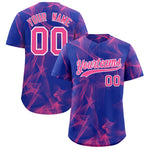 Custom Royal Fumes Graffiti Pattern Baseball Jersey | BuyFootballJersey